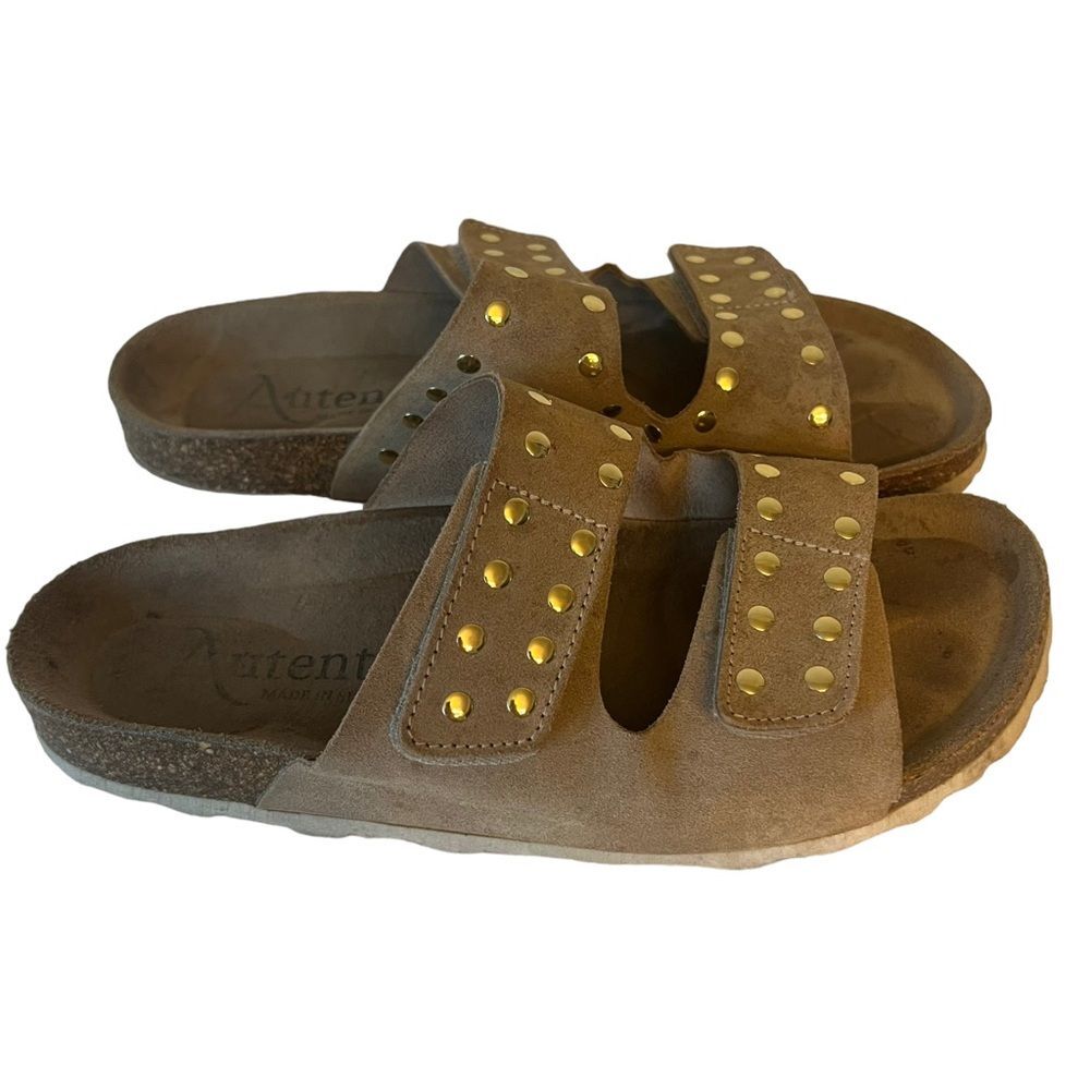 Autenti Leather Sandals Size 38 EU — 7/7.5 US